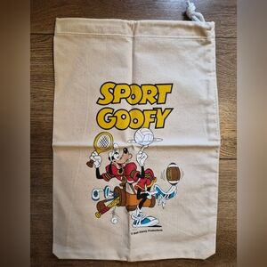 DISNEY Vintage Walt Disney "Sport Goofy" Canvas Tote Bag